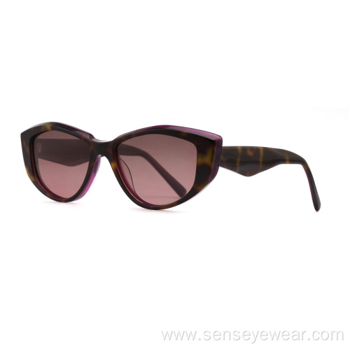 Fashion Women UV400 Bevel Acetate Polarized Sunglasses